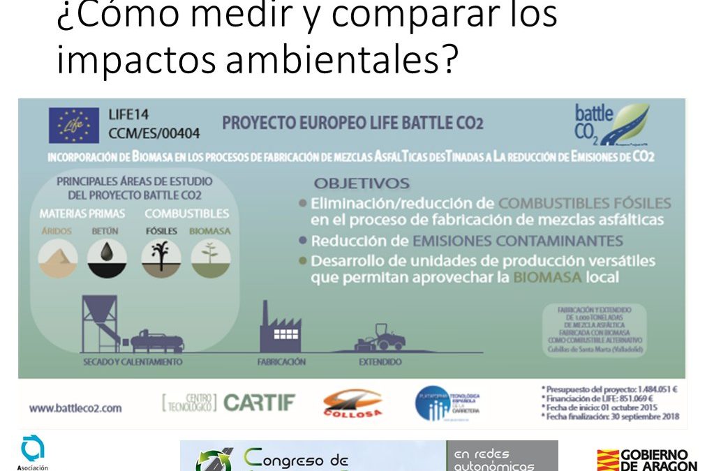 El proyecto BATTLECO2 es citado en la presentación de compra pública verde del congreso de gestión de pavimentos #PAVIMENTOSZGZ